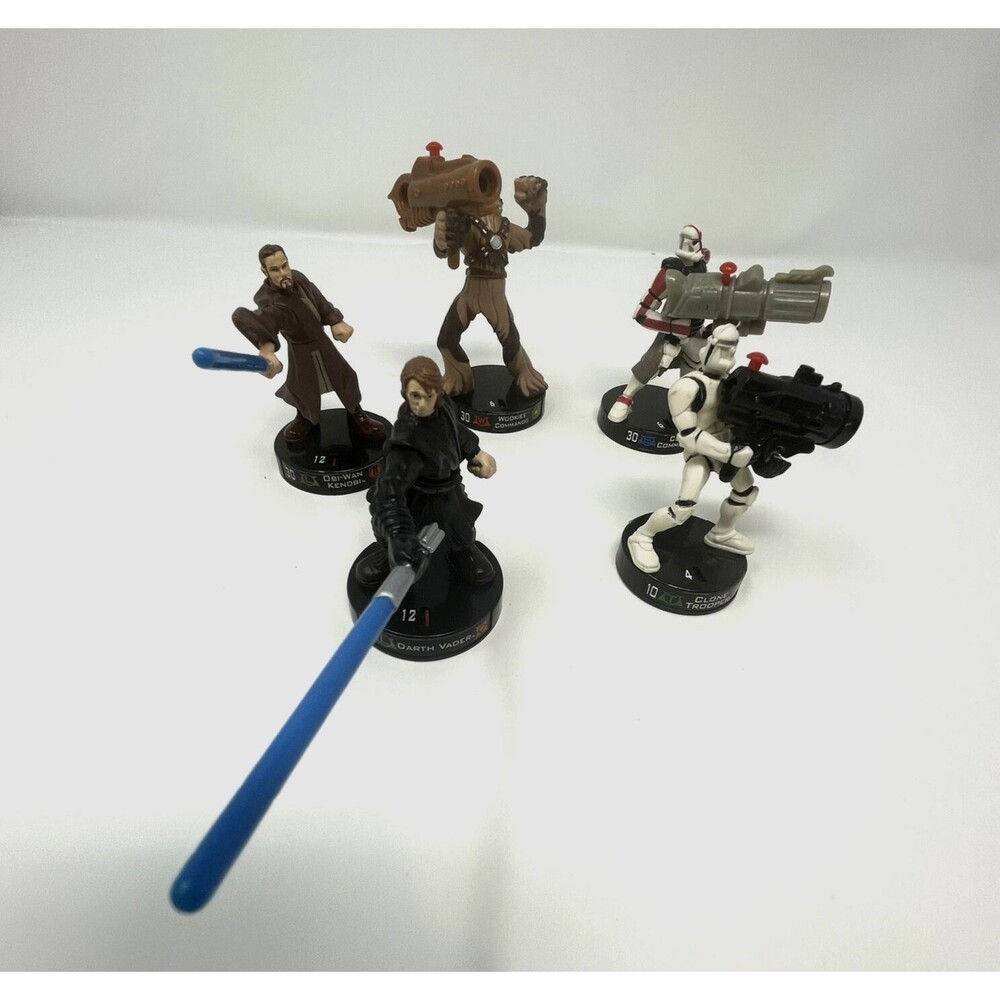 Star‎ Wars Attacktix Lot 5 Figures 2005 Hasbro